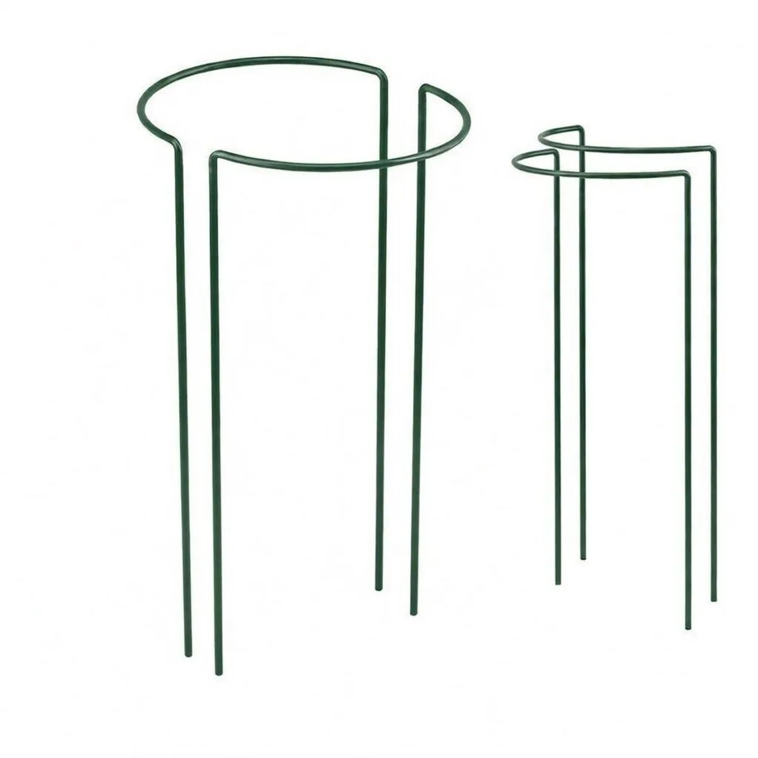 TTL GARDEN Strauchstütze 100x40cm 2er Set Pflanzenhalter für Stauden Sträucher Rosen Rankhilfe aus Metall