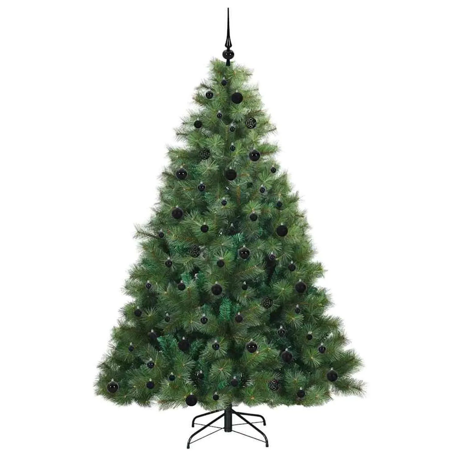 vidaXL Künstlicher Weihnachtsbaum mit 300 LEDs Grün 210 cm PE und PVC 3397797