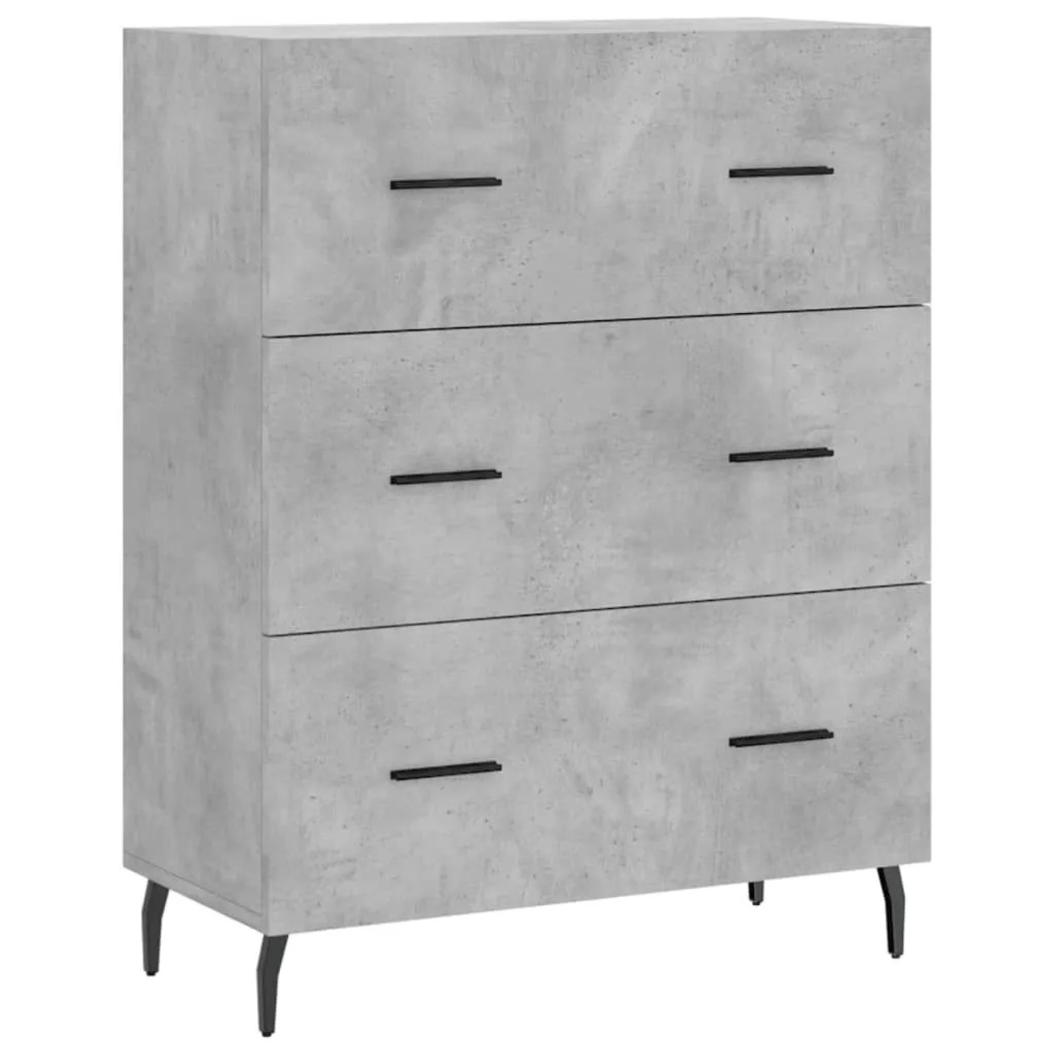 vidaXL Sideboard Betongrau 69,5x34x90 cm Holzwerkstoff 827872