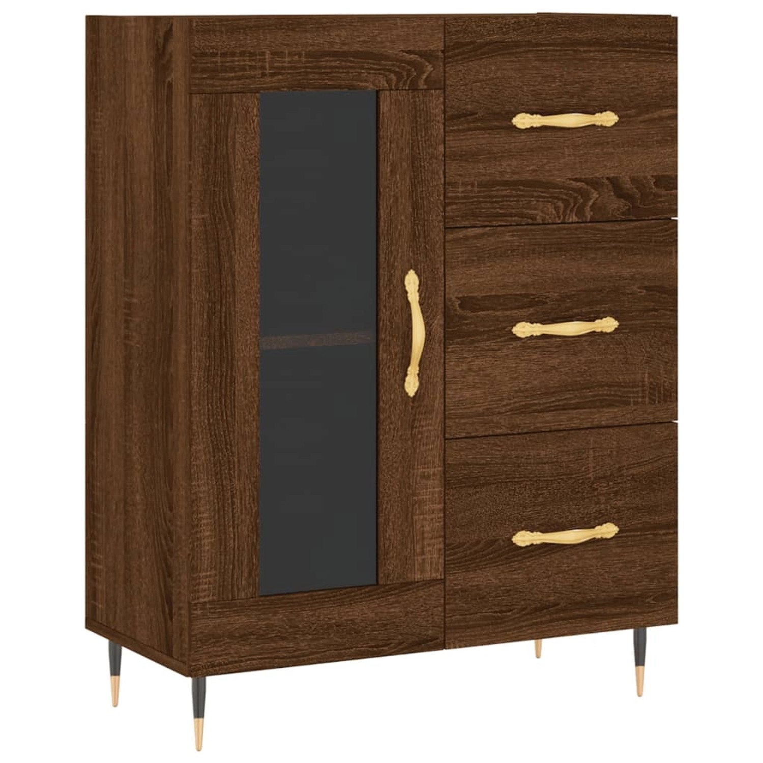 vidaXL Sideboard Braun Eichen-Optik 69,5x34x90 cm Holzwerkstoff 828027 günstig online kaufen