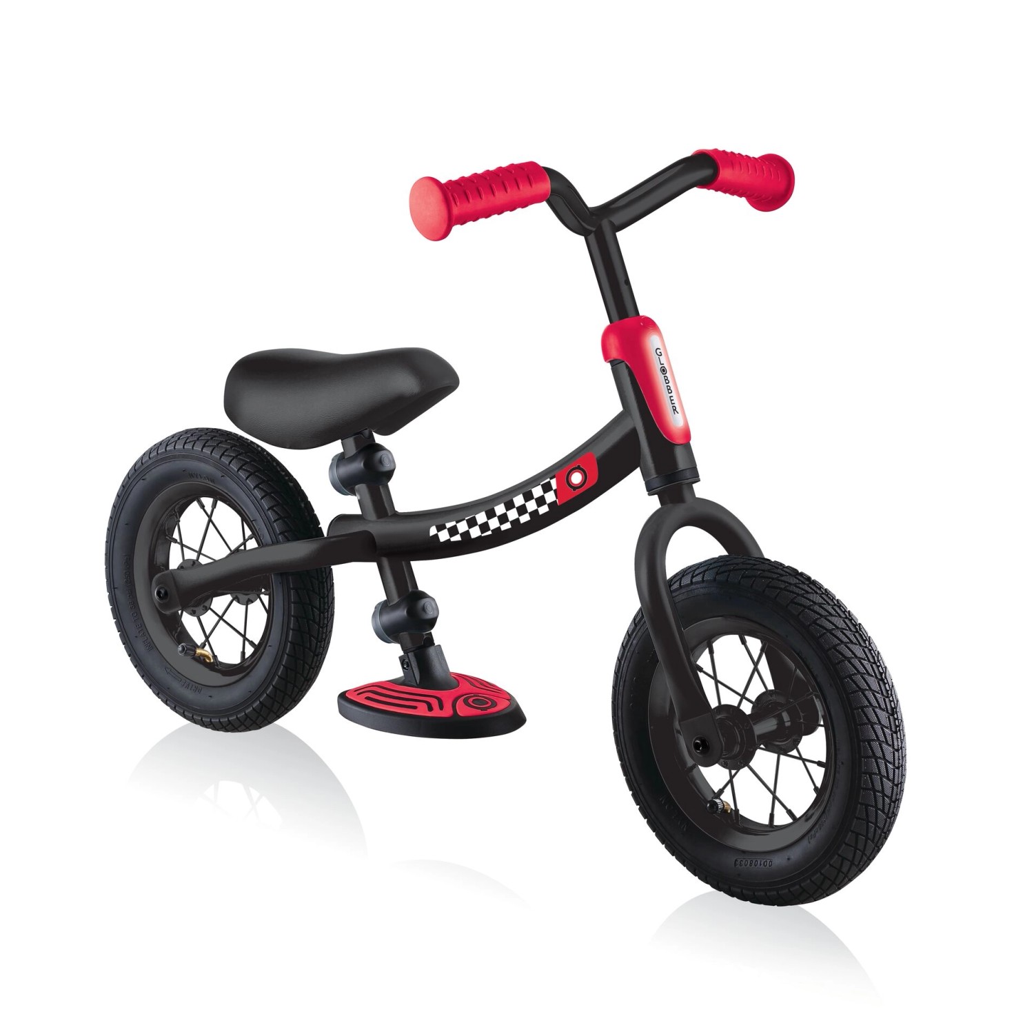 Globber Go Bike Air Laufrad für Kinder 10,8 Zoll Luftbereifung Lenker und Sattel Höhenverstellbar Pastellblau