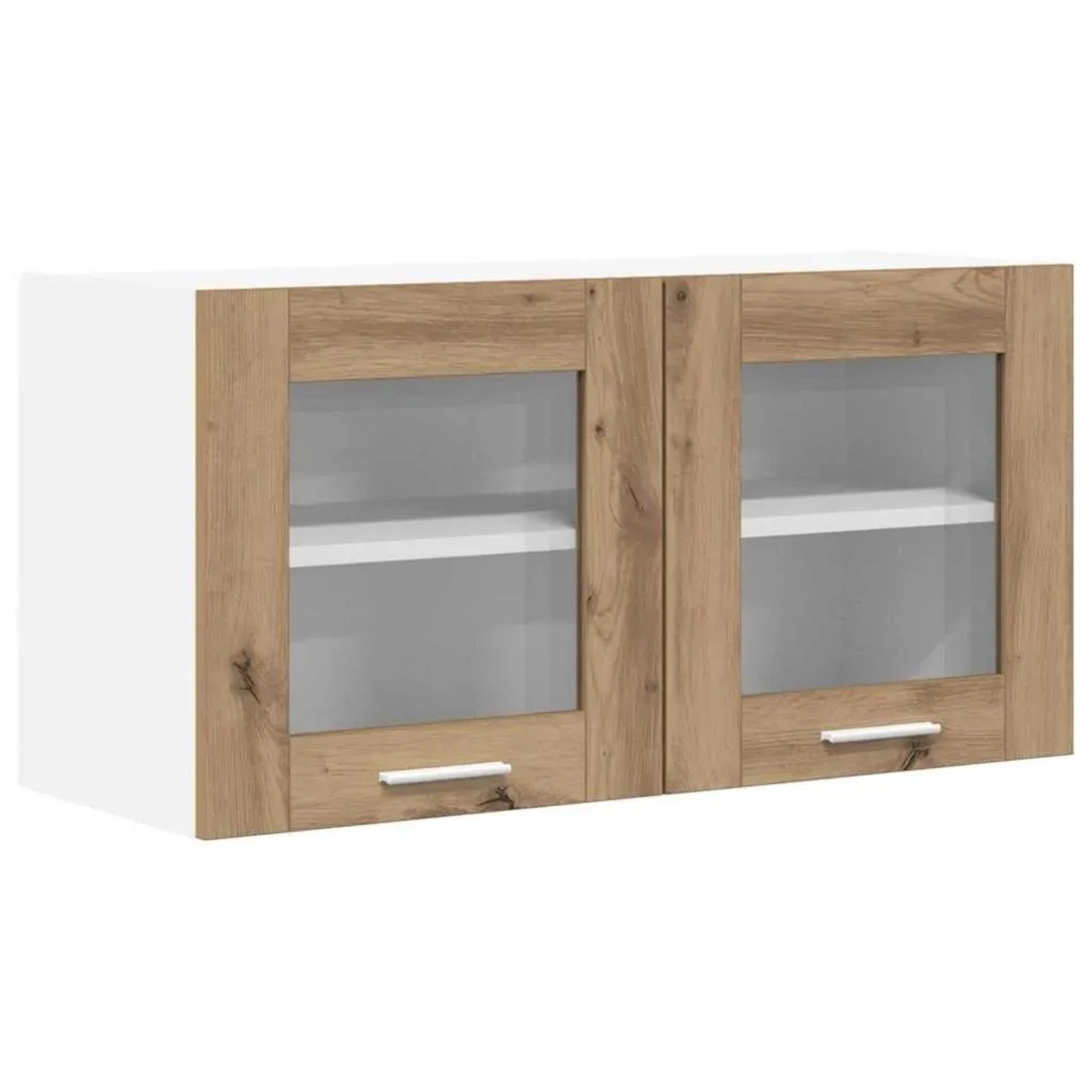 vidaXL Hängeschrank Riga Artisan-Eiche und Weiß 80 x 31 x 40 cm 884240