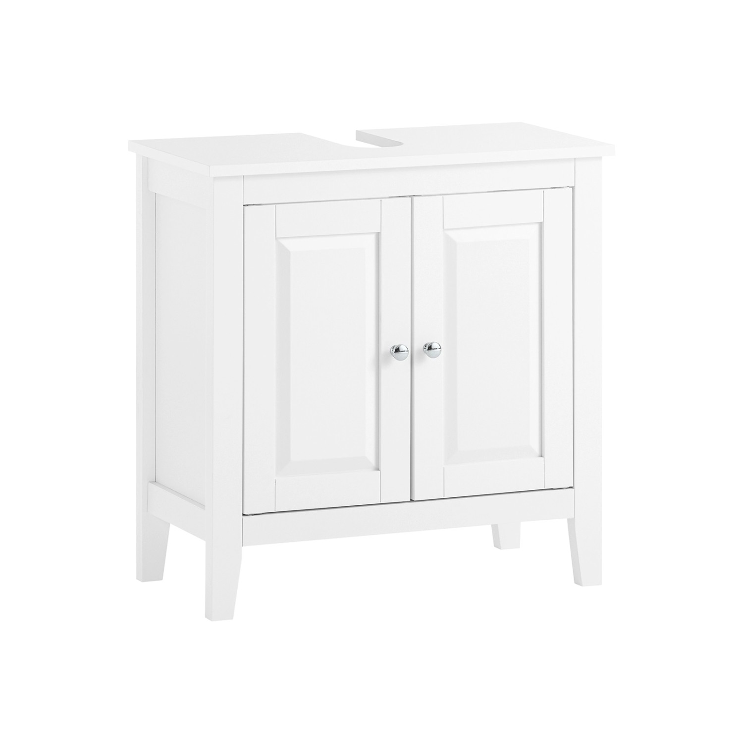 SoBuy Waschbeckenunterschrank Badschrank mit 2 Türen MDF 60x62x30cm Weiß FR günstig online kaufen