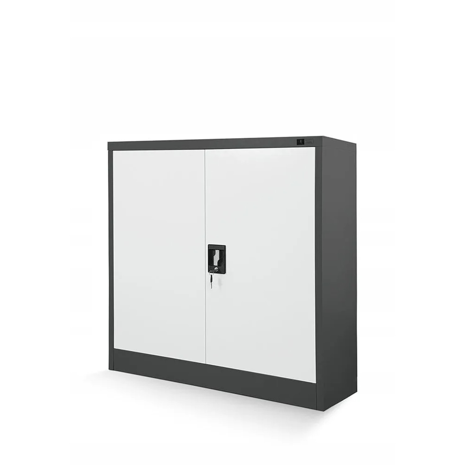 Jan Nowak Metallschrank Klein BEATA 93 x 90 x 40 cm Anthrazit-Weiß