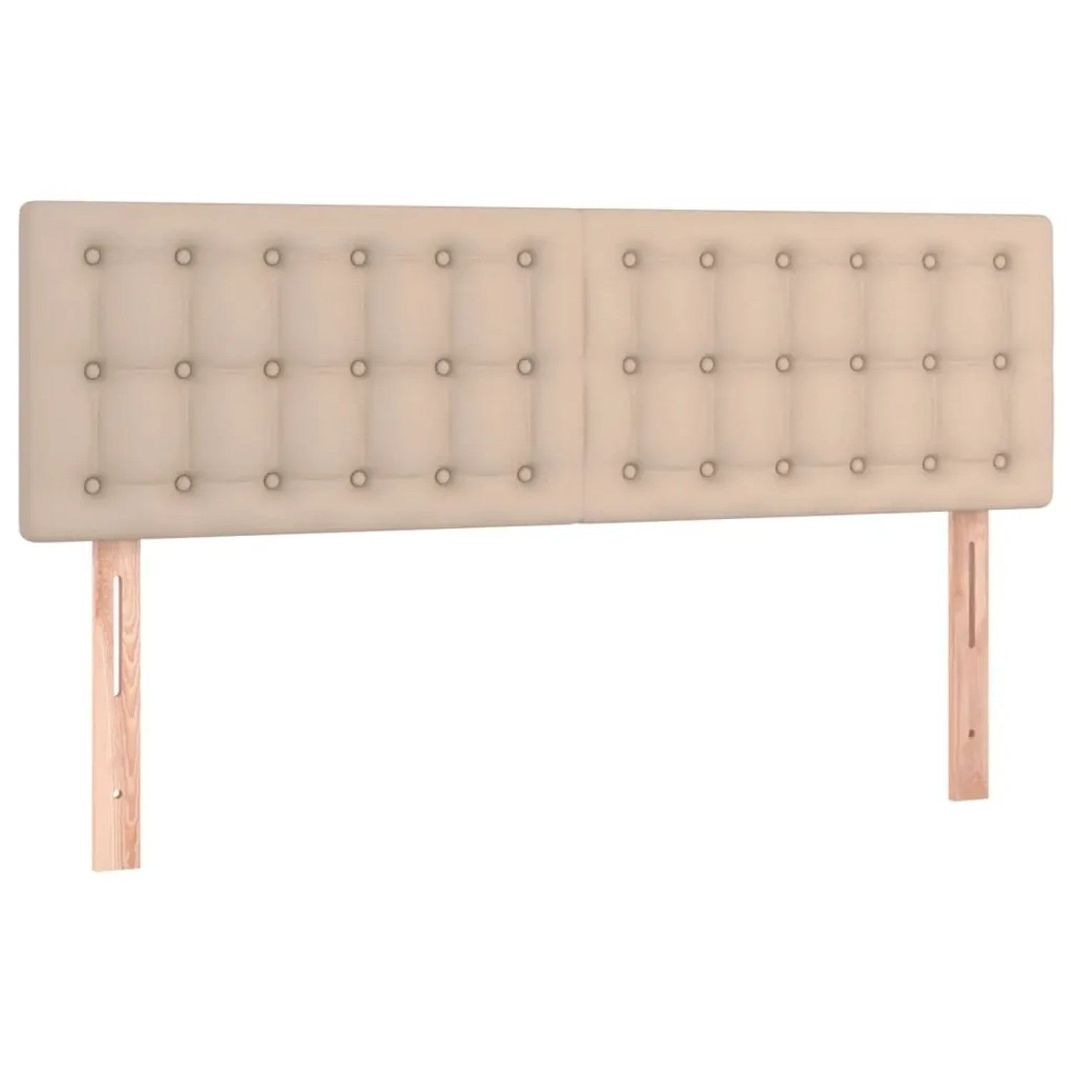 vidaXL LED Kopfteil Cappuccino-Braun 144x5x78/88 cm Kunstleder 3121707