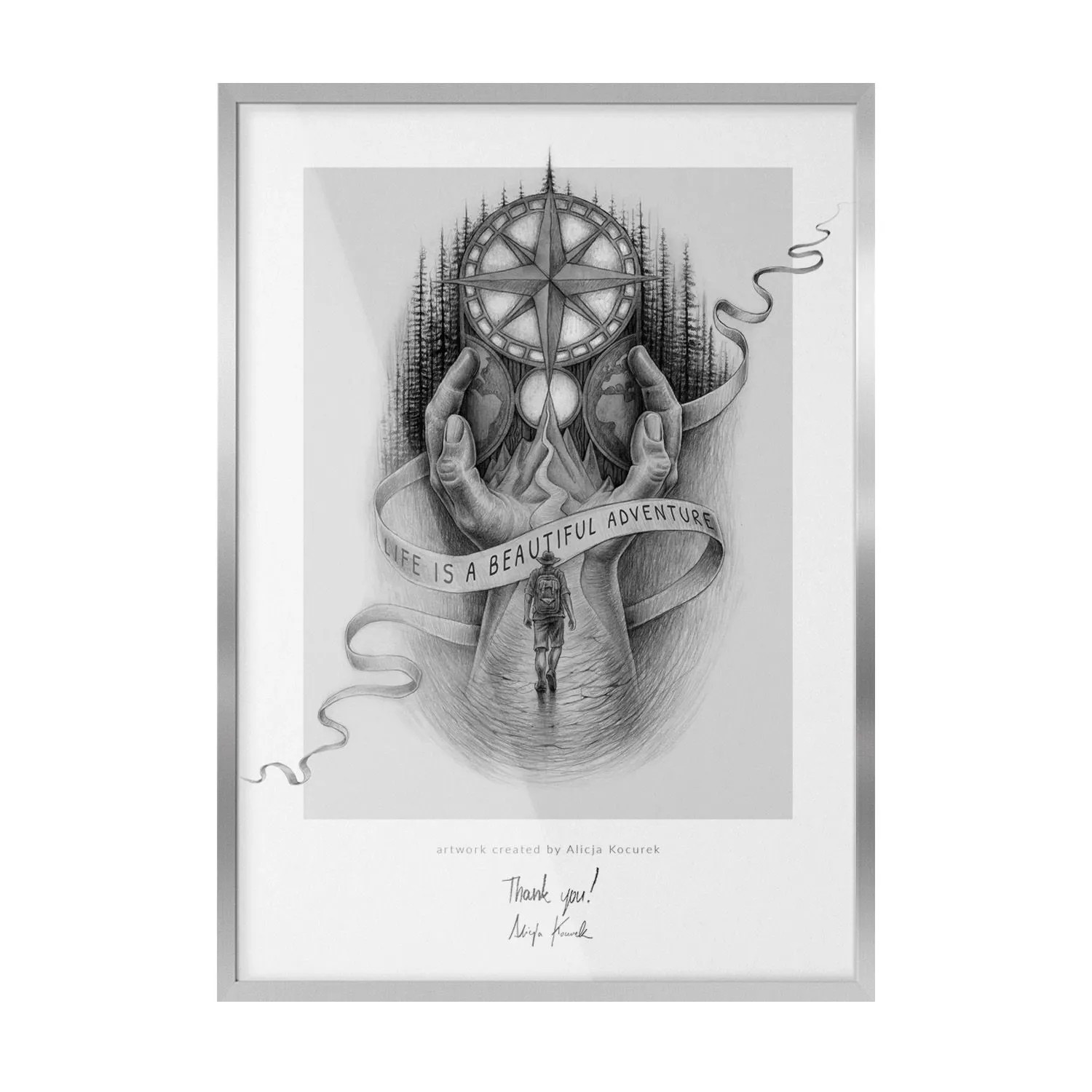 Tulup Bilderrahmen Foto Bilderrahmen 50x70 cm Silber Bilderrahmen Bilderrah günstig online kaufen