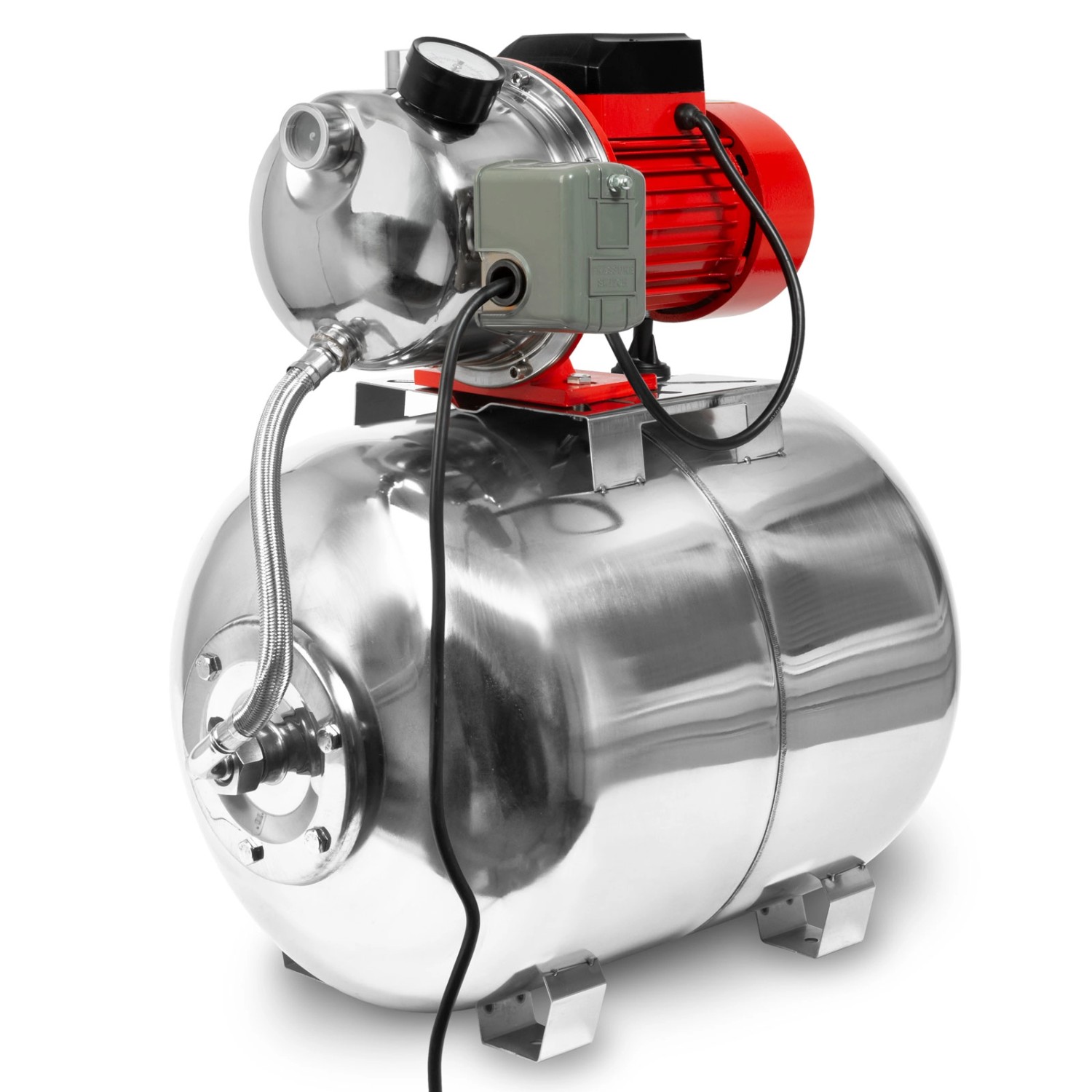 EBERTH Hauswasserwerk 3600 L/h 750W  50L Druckkessel aus Edelstahl günstig online kaufen