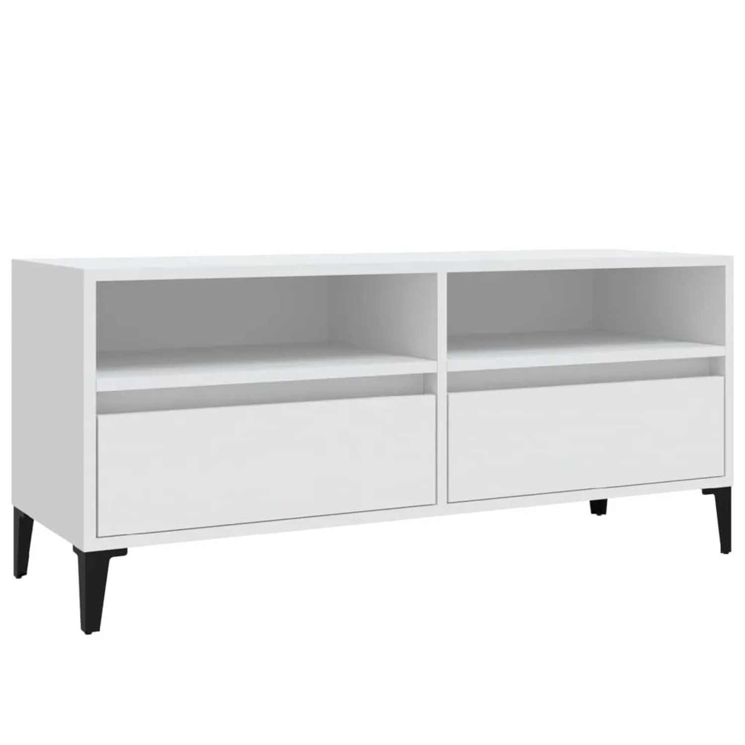 vidaXL TV-Schrank Weiß 100x34,5x44,5 cm Holzwerkstoff 831901