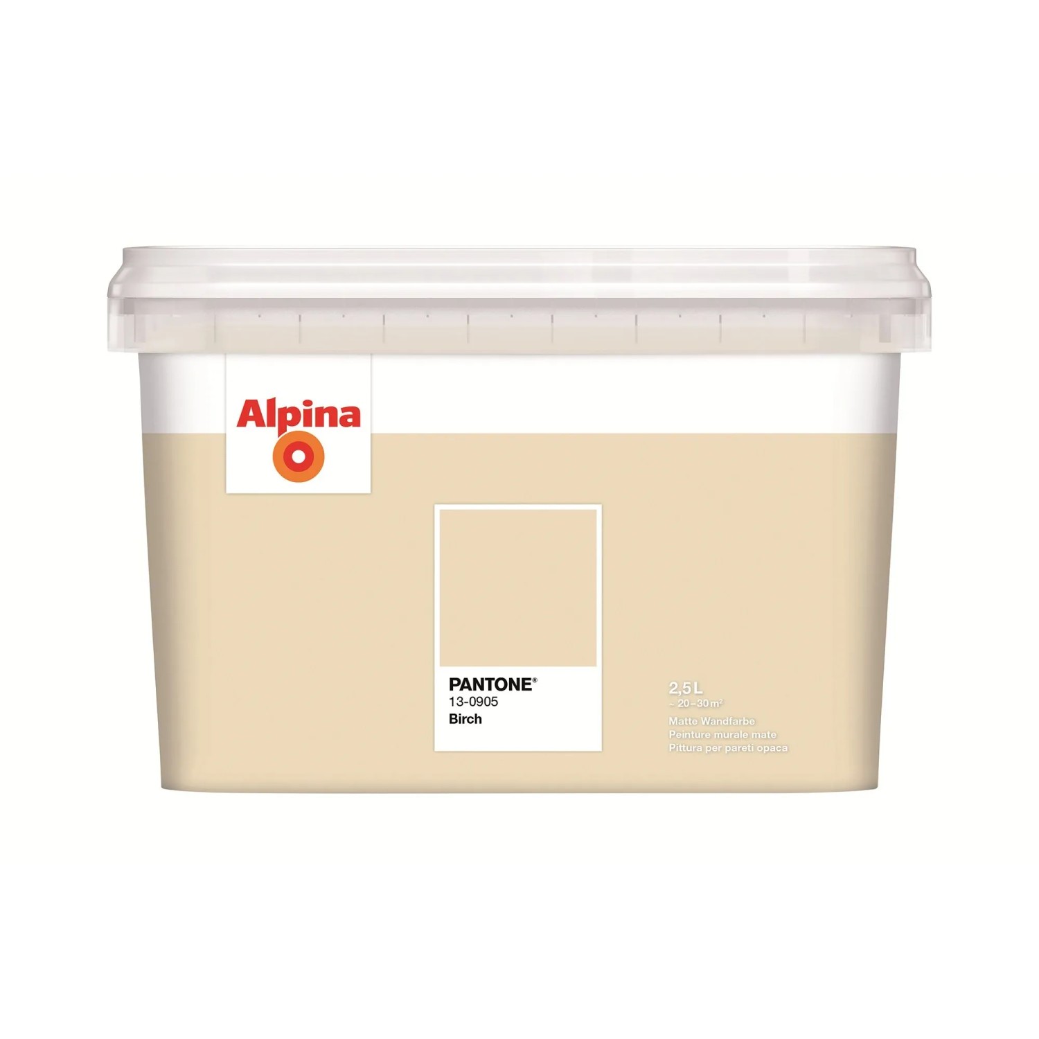 Alpina Innenfarbe Pantone Birch 2,5, Beige-Creme