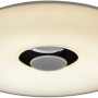Weiße LED-Deckenleuchte Nashville von Näve mit Bluetooth Lautsprecher. Runde Form, modernes Design.