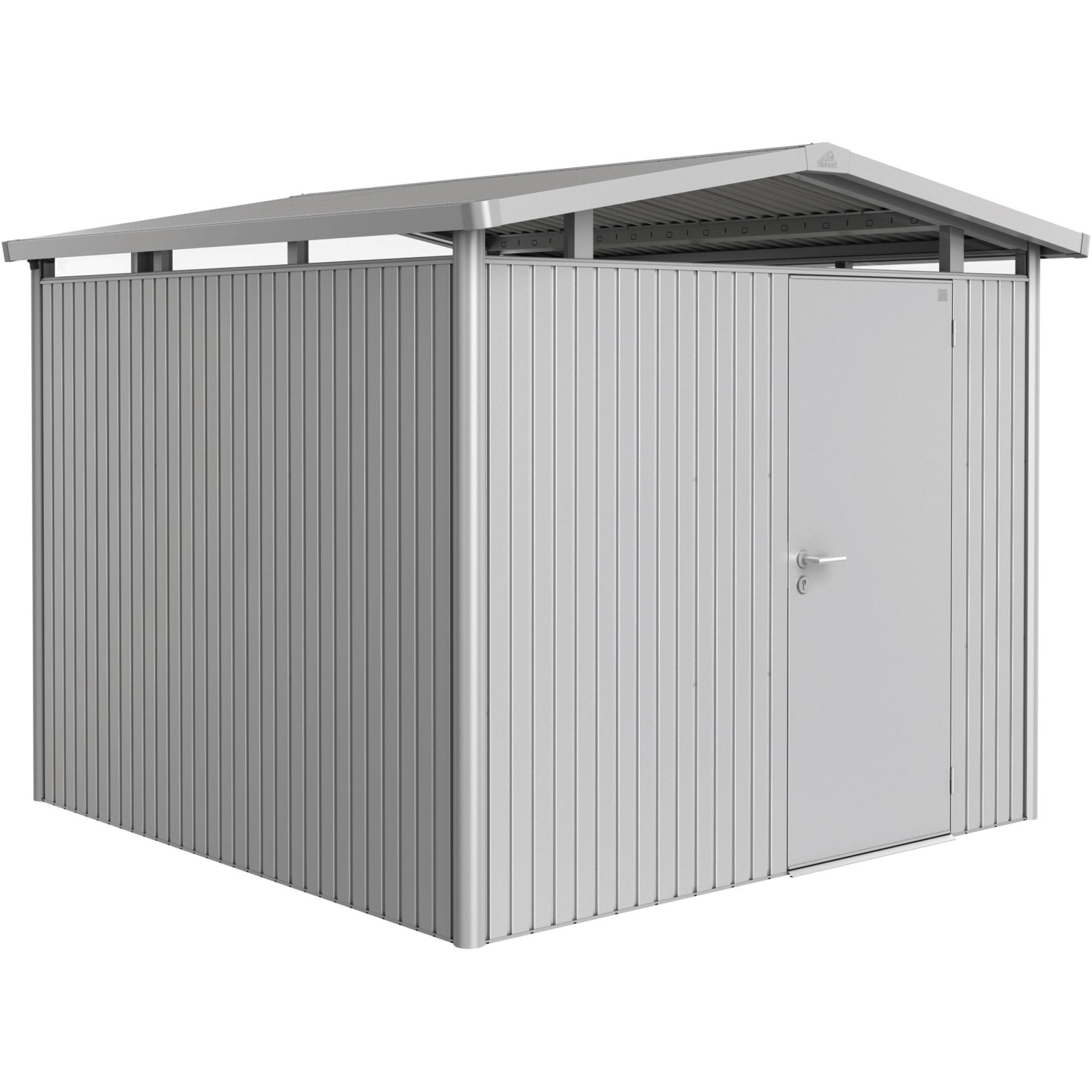 Biohort Metall-Gerätehaus Panorama Silber 6,6 m² günstig online kaufen