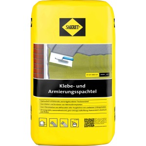 Sakret WDVS Klebe- und Armierungsspachtel, grauer Sack, 10 kg, für Vollwärmeschutz-Systeme.