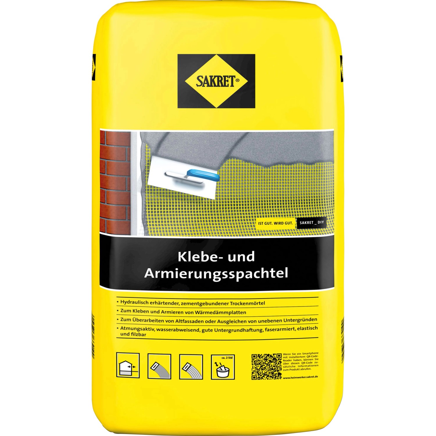 Sakret WDVS Klebe- und Armierungsspachtel Grau 10 kg