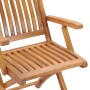 vidaXL Klappbare Gartenstühle mit Kissen 8 Stk Massivholz Teak 3072780_5