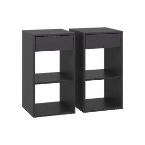Vicco Nachttisch Dany Anthrazit 35 x 65 2er Set
