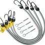 Floracord Spanngurt-Set für Vierecksonnensegel mit 4 Gurten, Haken, Schrauben und Dübeln.