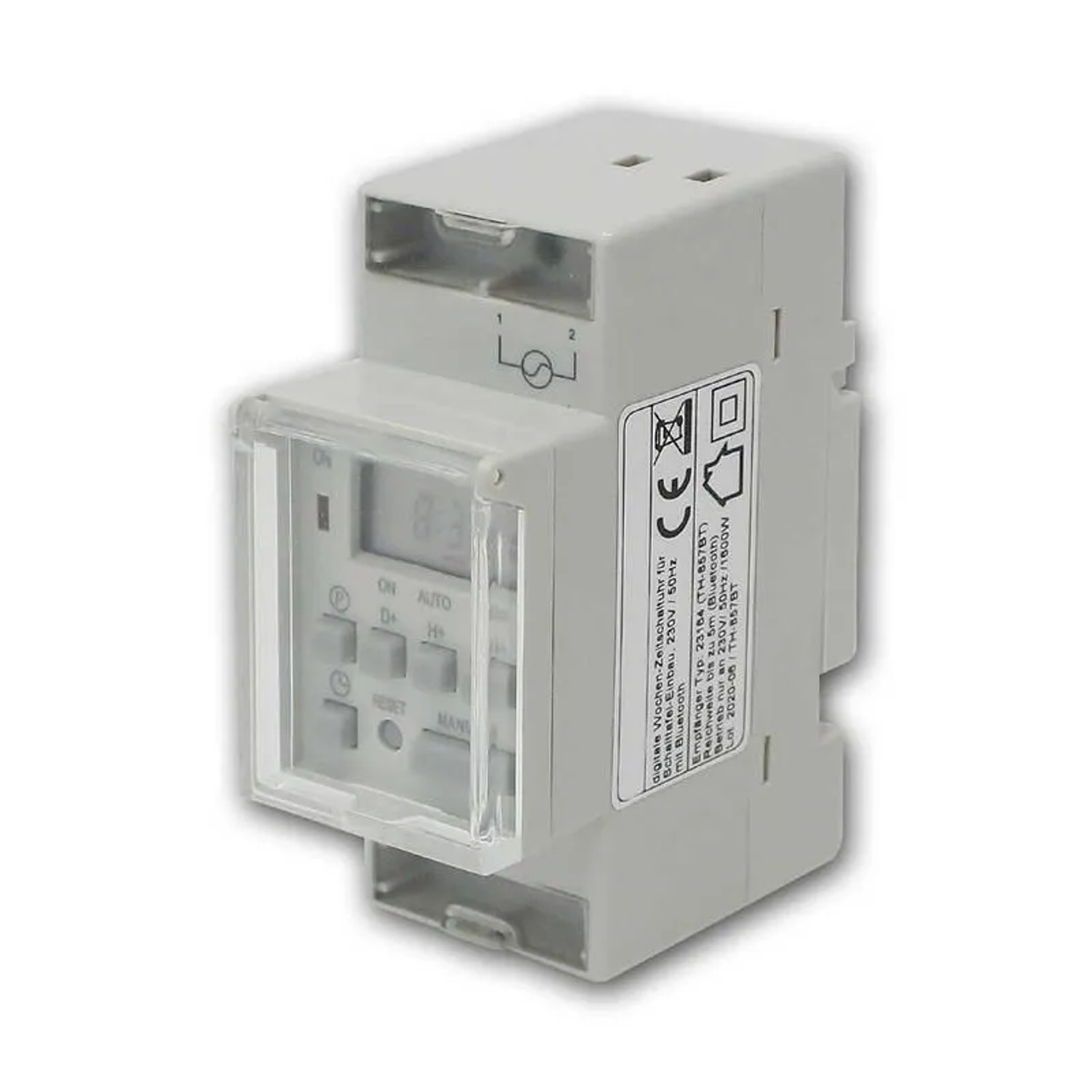 world-trading-net Wochen-Zeitschaltuhr für Schalttafel mit Bluetooth