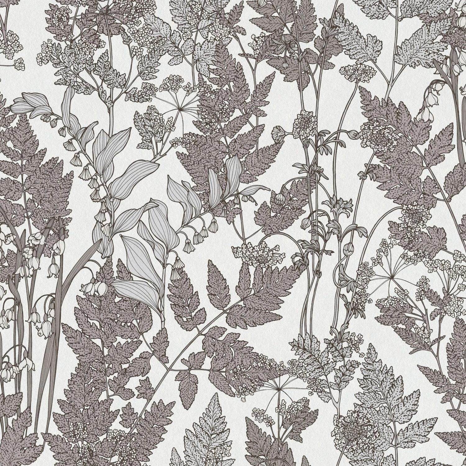 PROFHOME 377521-GU Blumen Tapete Floral Matt Weiß Grau 0,53 m x 10,05 m 5,3 günstig online kaufen