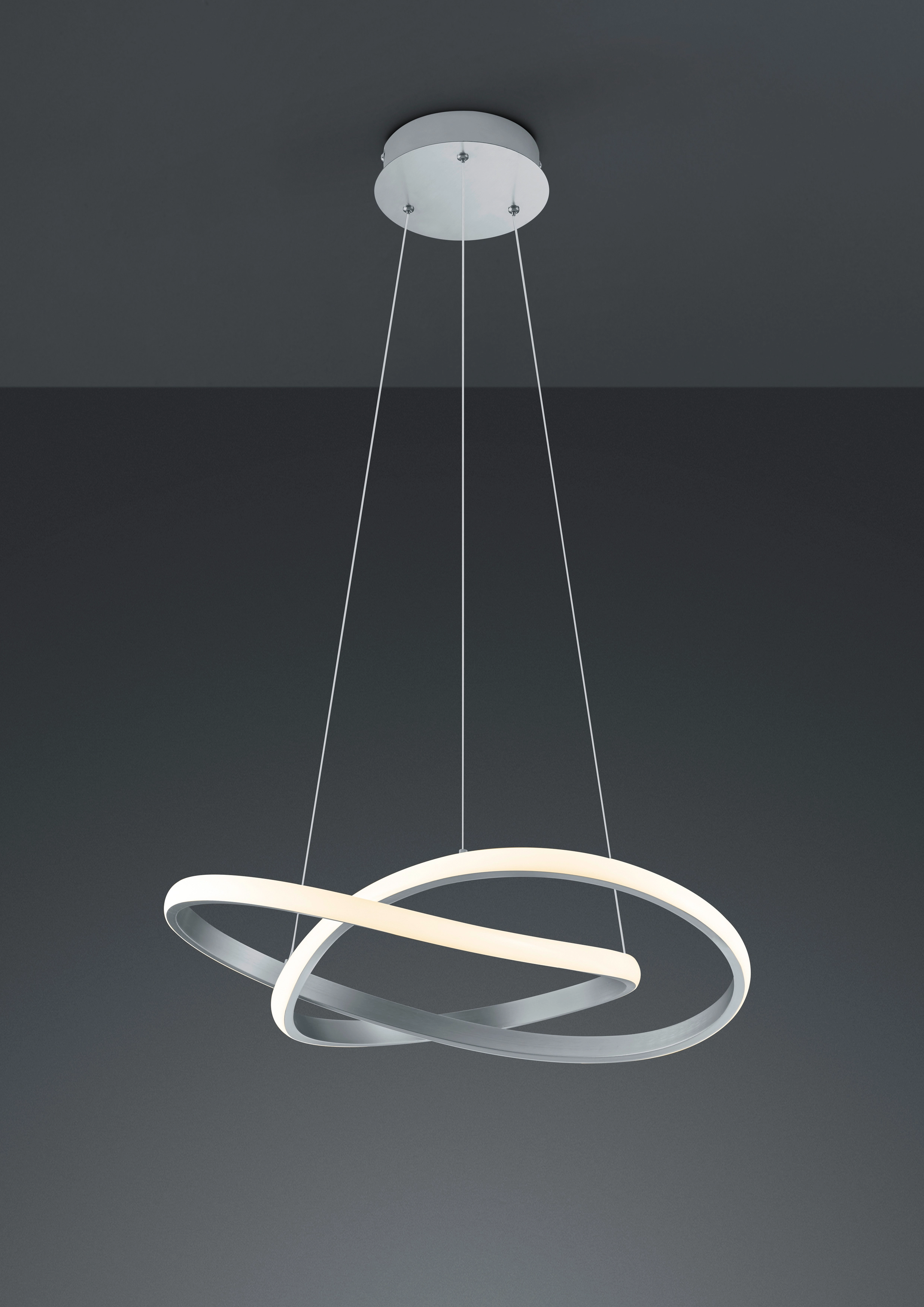 LED-Deckenlampe Course Nickel matt 1-flammig bei kaufen OBI 27 W
