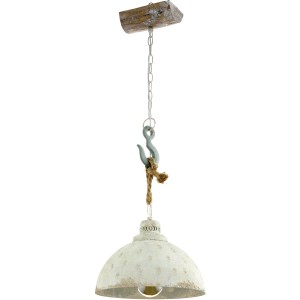 Eglo Pendelleuchte Redditch in Rostoptik: Hängelampe mit Kettenaufhängung und rustikalem Design.