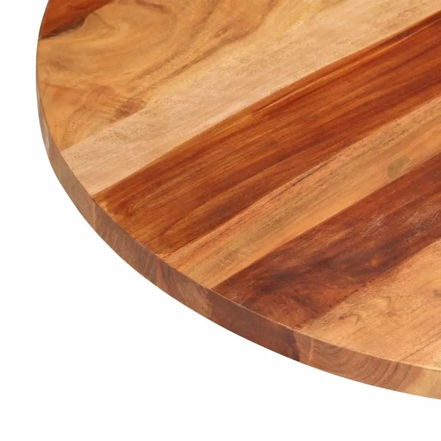 vidaXL Tischplatte Massivholz Akazie Rund 25-27 mm 70 cm 285975_4