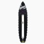 Schwarzes Suprfit Stand-Up Paddling Board 10'8 mit Graffiti-Design, Anti-Rutsch-Deckpad und lila Bungee-Seilen für Wassersport.