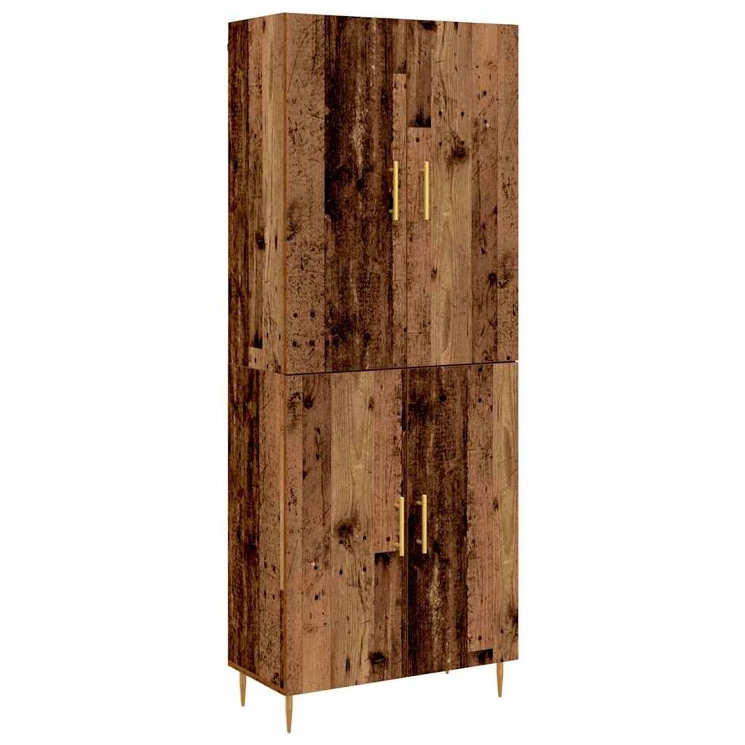 vidaXL Highboard Wandmontiert Altholz 69,5 x 34 x 180 cm Holzwerkstoff 3394 günstig online kaufen