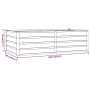 Rechteckiges vidaXL Hochbeet aus Cortenstahl, 160x80x45 cm, rostige Optik.
