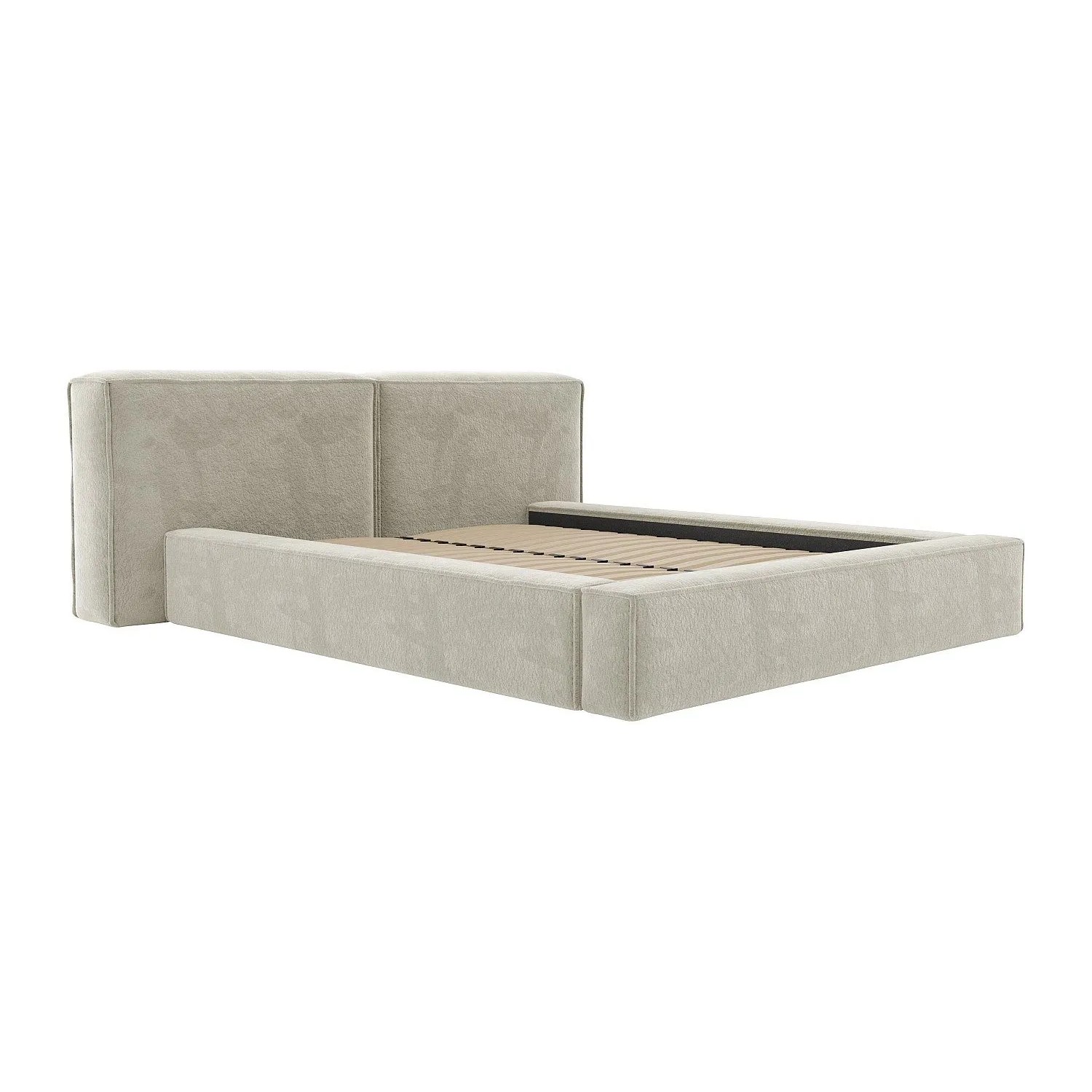 Vente-unique Bett Mit Bettkasten Timano Beige 206 cm
