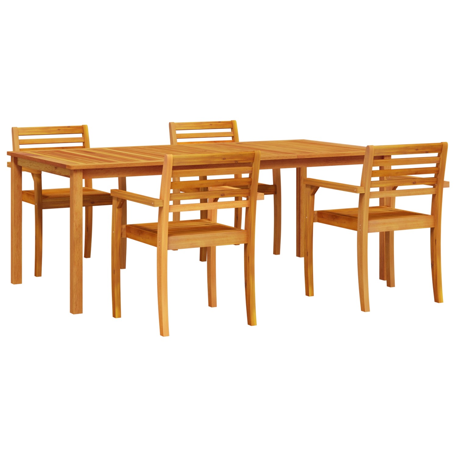 vidaXL 7-tlg Garten-Essgruppe Massivholz Akazie 3375667 günstig online kaufen