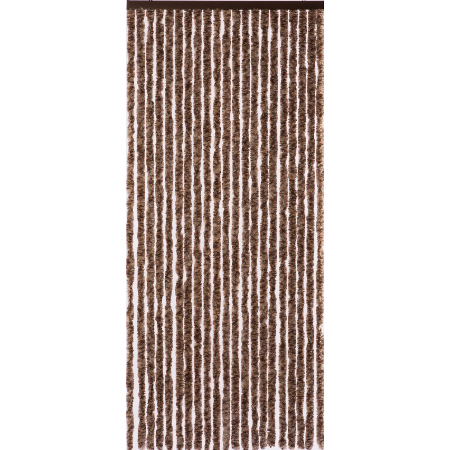 Türvorhang Flauschi Braun-Meliert 90 cm x 200 cm günstig online kaufen