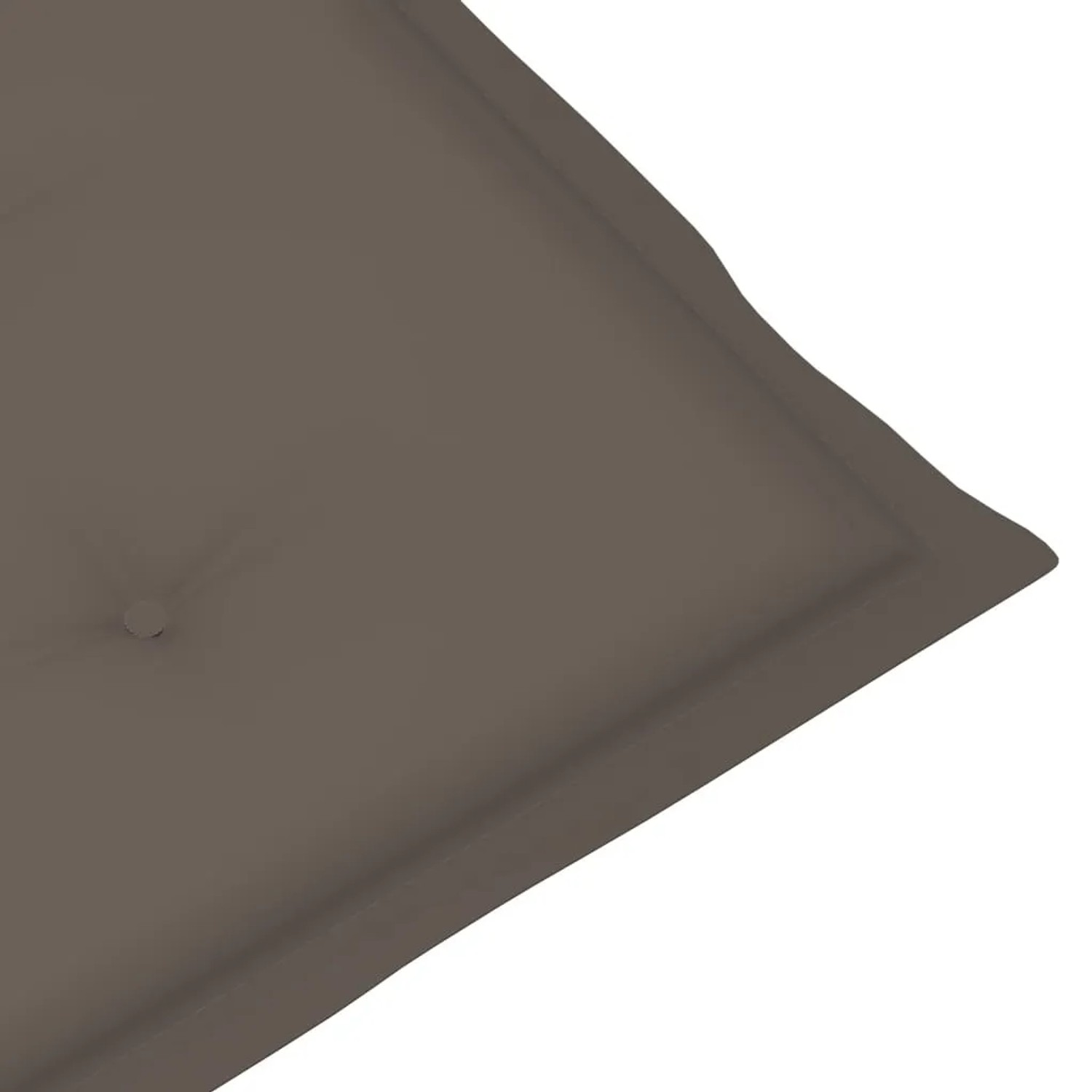 Detailaufnahme: Taupe Auflage für vidaXL Sonnenliege mit Fußstütze aus Akazienholz.