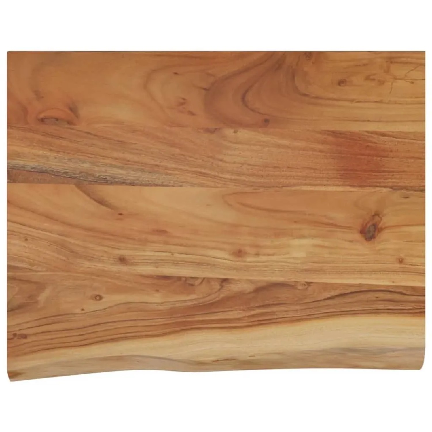 vidaXL Wandregal 40x30x2,5 cm Rechteckig Massivholz Akazie Baumkante 370234