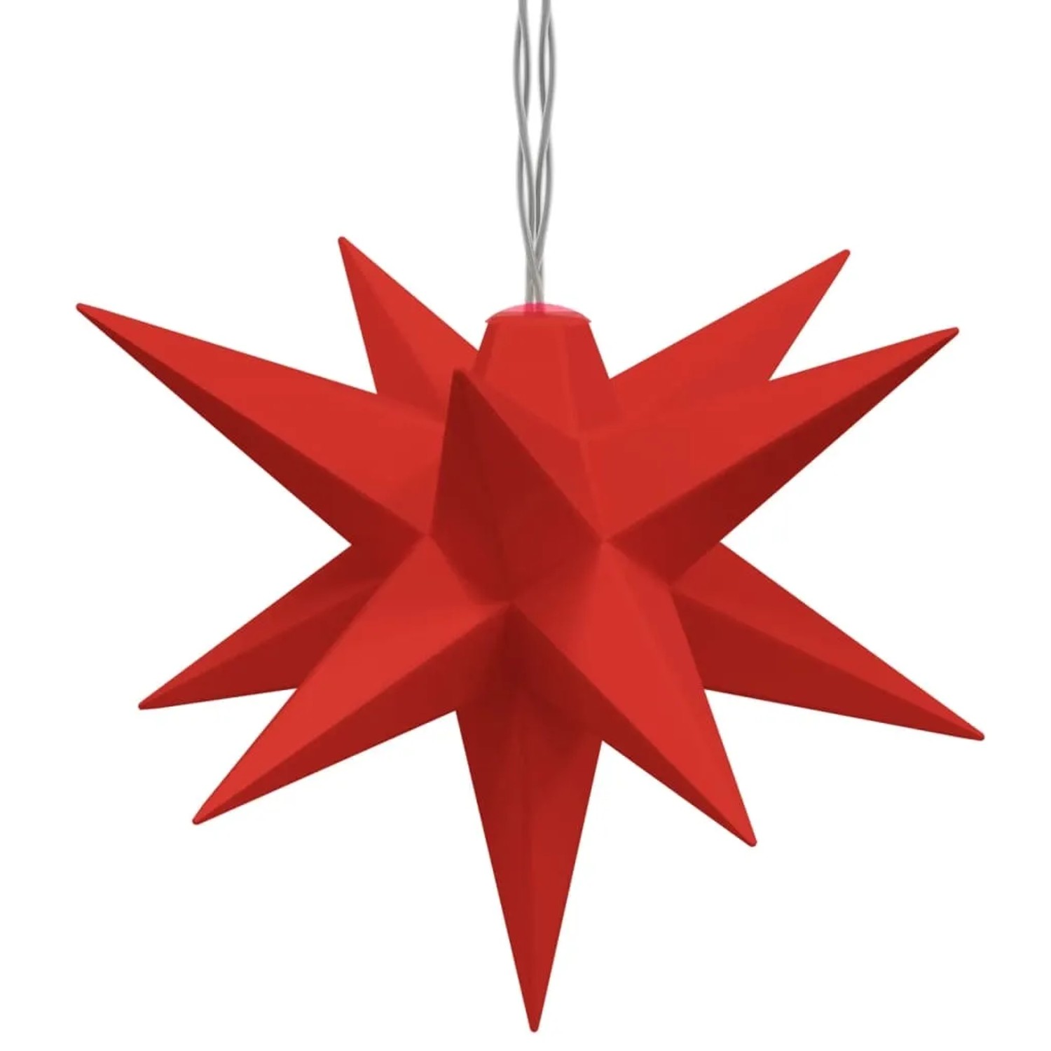 vidaXL LED-Weihnachtssterne 10 Stk Rot 10 cm 356202