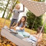 roba Sandkasten Boot mit Himmel Little Stars: Kinder spielen im Sandkasten Schiff mit Sonnendach.