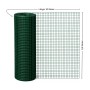 PROREGAL Maschendrahtzaun, Vierkantgeflecht, 0,5x10m, grün, für Zaunbau & Sichtschutz.
