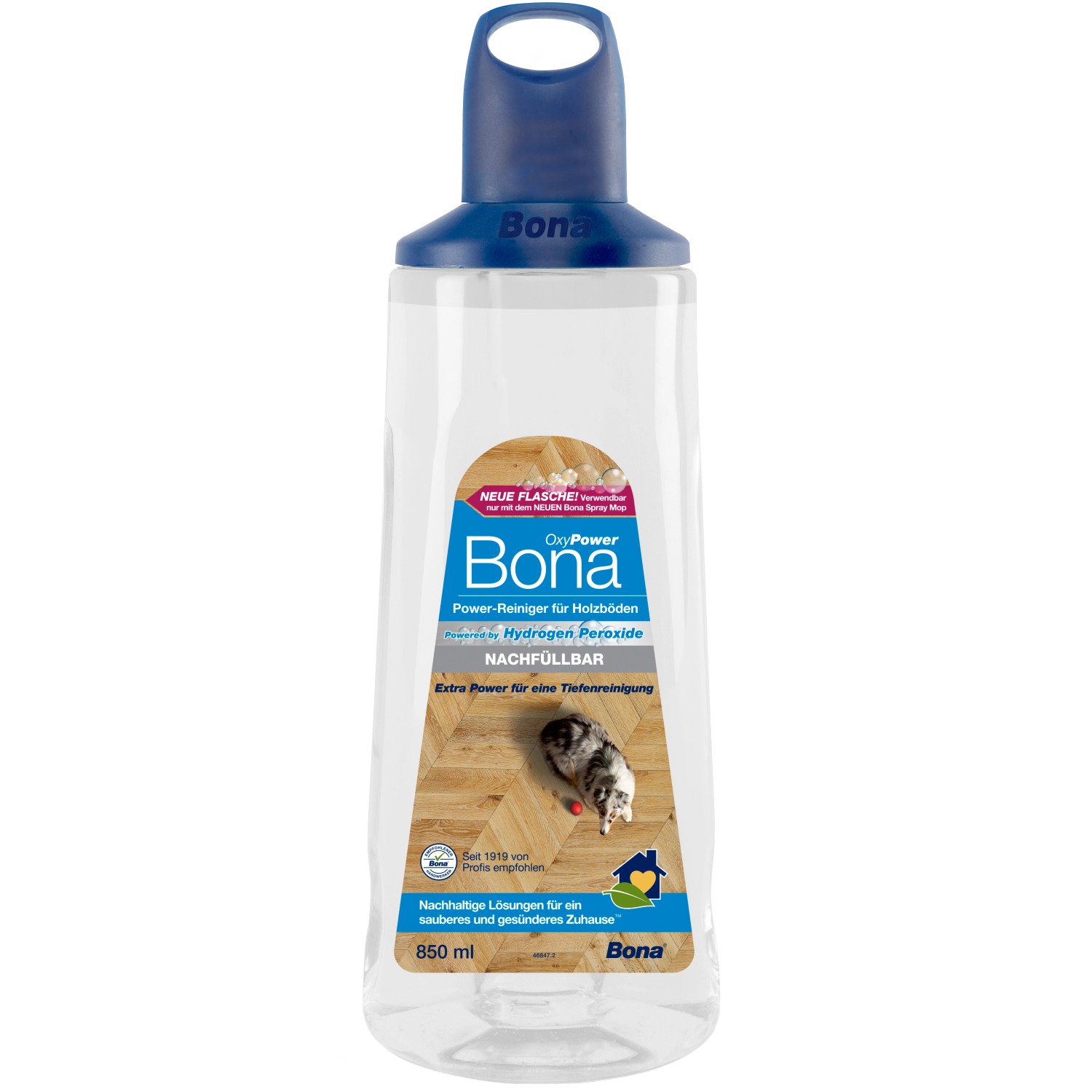 Bona OxyPower-Reiniger für Holzböden Kartusche 850 ml für Bona Premium Spray Mop