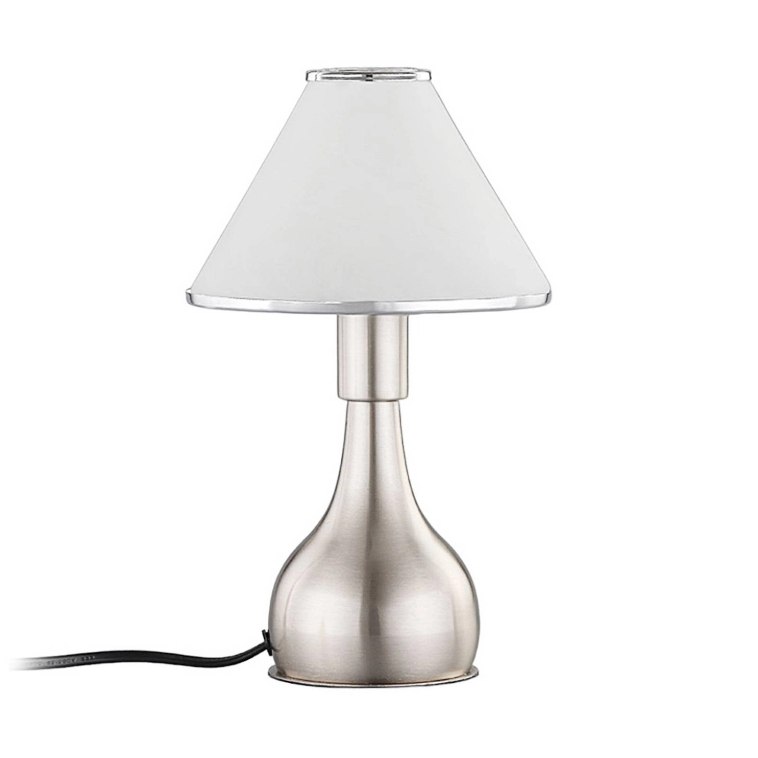 Lindby Tischlampe Ellen 9620816 Modern in Weiß aus Metall 1-flammig E14 Schlafzimmerleuchte