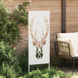 vidaXL Garten Sichtschutz-Leinwand Tiermuster Weiß 50 x 140 cm 876330