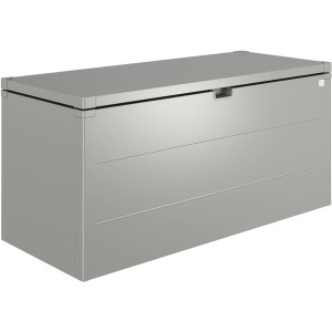 Biohort Stylebox 170 in Quarzgrau-Metallic, eine wetterfeste Universalbox für Garten, Terrasse und Balkon.