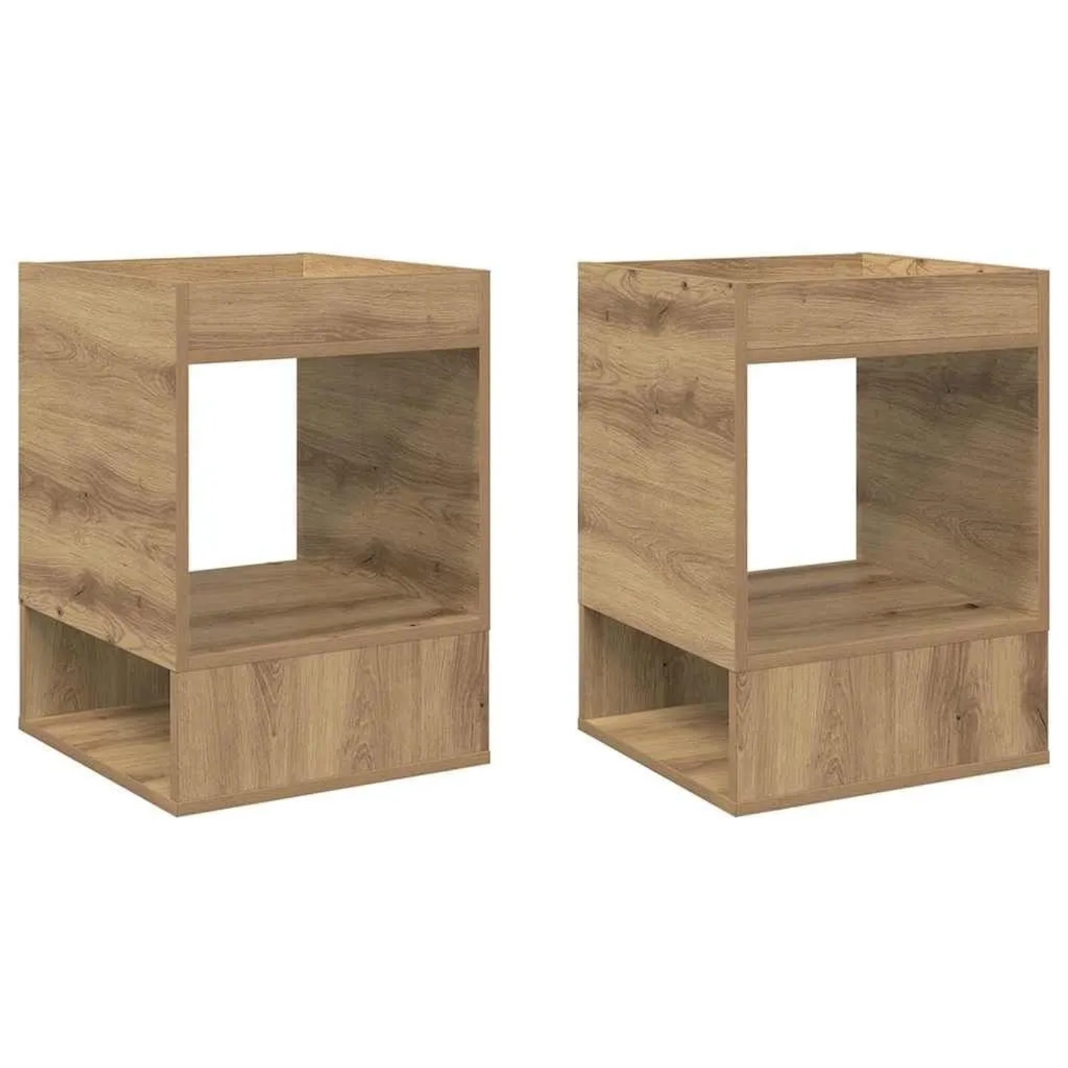 vidaXL Beistelltisch 2 Stk Artisan-Eiche 40 x 40 x 56 cm Holzwerkstoff 890959
