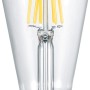 Trio E27 LED-Leuchtmittel, 6W, warmweiß, 600 Lumen, klare Vintage-Optik.