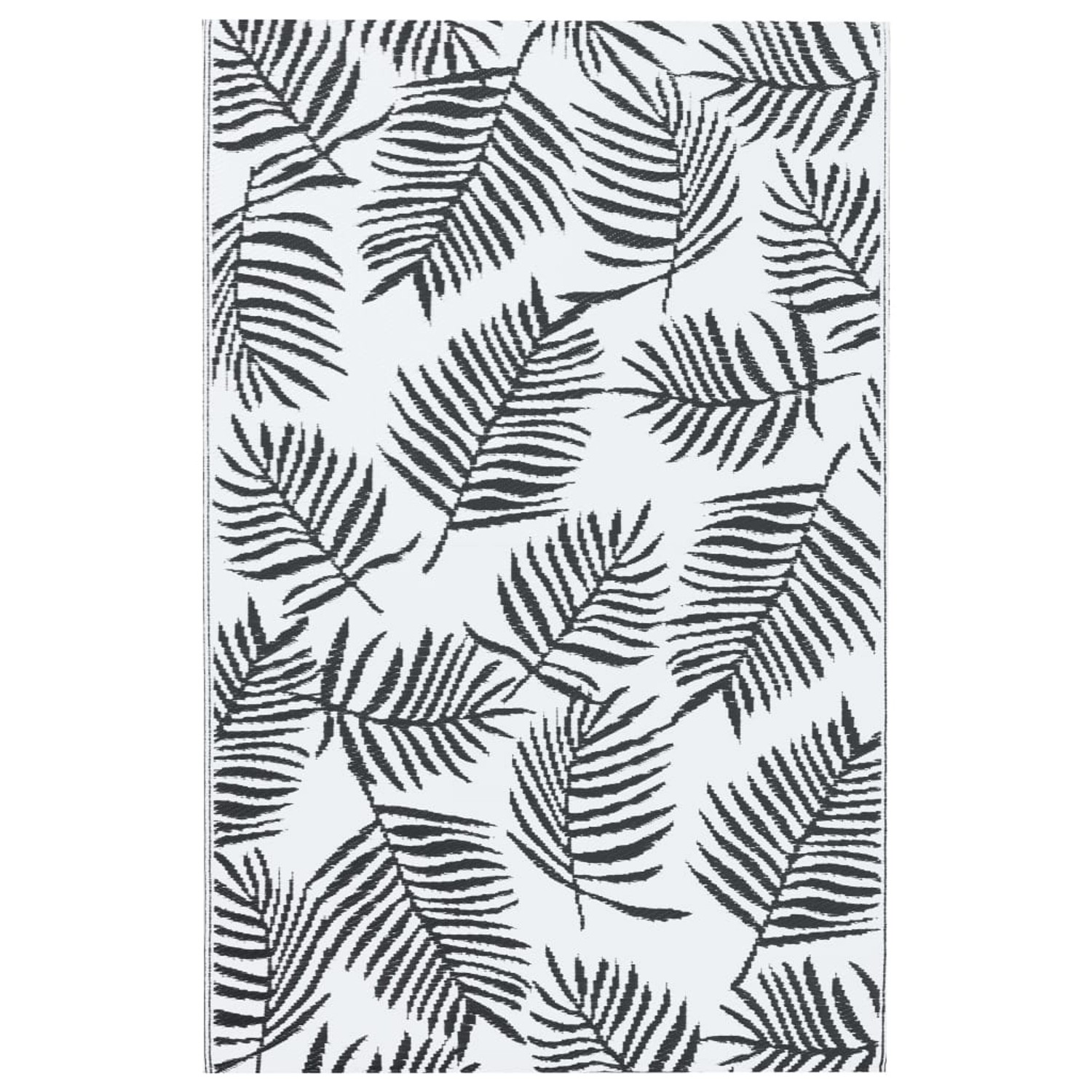 vidaXL Outdoorteppich Weiß Und Schwarz 80x150 Cm Pp 643944 günstig online kaufen