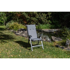 Beo Tanana Hochlehner Sitzauflage, 4er-Set, hellgrau, für Gartenstuhl.