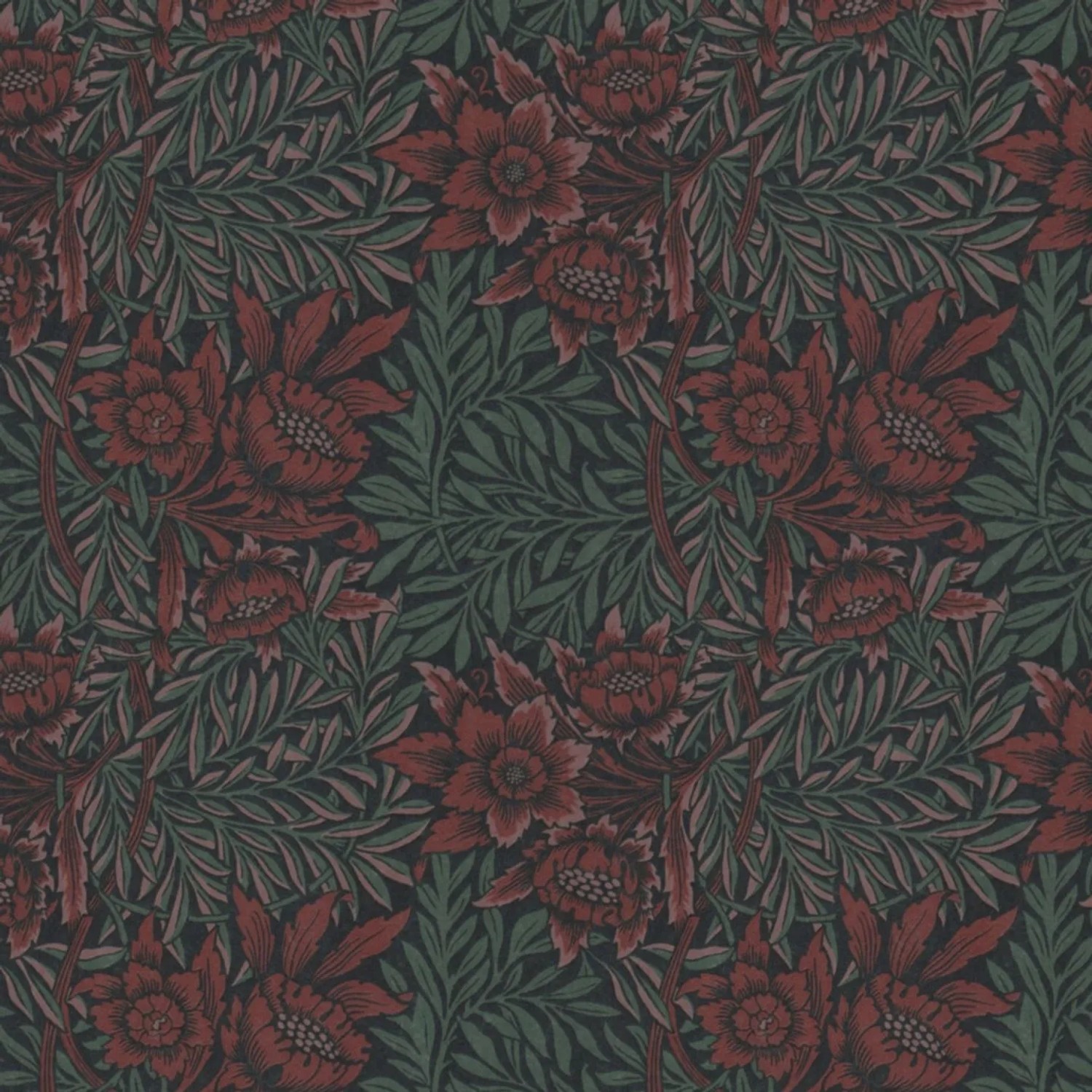 Tadessi Tapete Floral M1-No.4137 Vliestapete in Rot
