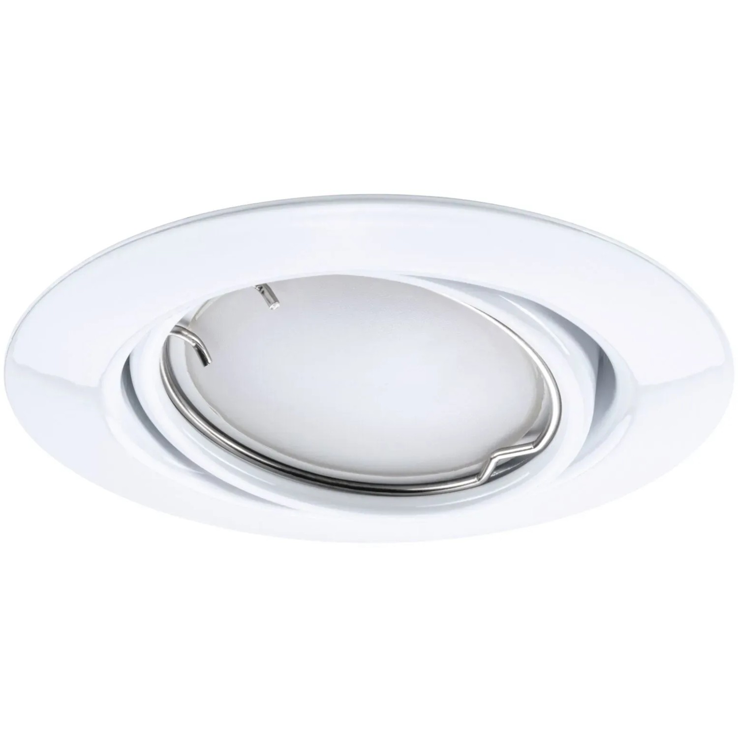 Weißer Paulmann Urail LED Einbaustrahler, rund, 90mm. Smart Home Zigbee Leuchte.