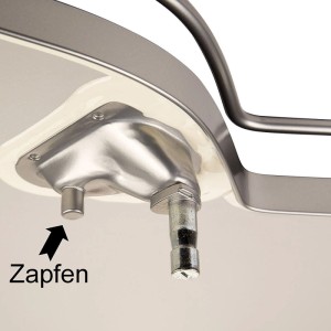 Kesseböhmer SoftStopp Plus Dämpfer Links Ausschwenkbar Grau für LeMans II 2er Set