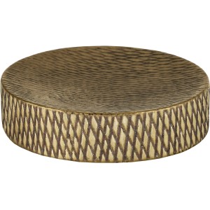 Kleine Wolke Seifenschale Oro Antikgold aus Steinzeug mit geriffelter Oberfläche.