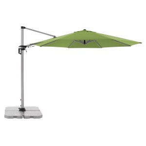 Doppler Ampelschirm Active, Ø 372 cm, Fresh Green, mit Dreh- und Neigungsfunktion.