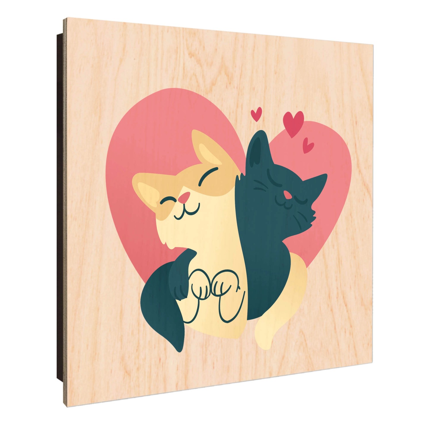 Banjado Schlüsselkasten Holz 30x30cm Schwarz Scharnier Rechts 50 Haken Desi günstig online kaufen